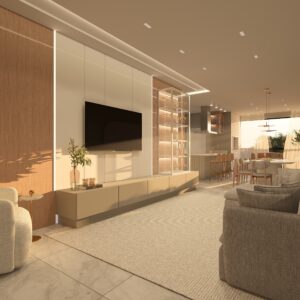 Render 3D de interiores